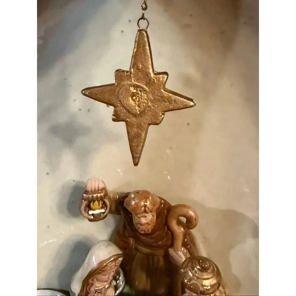 Ceramic Nativity Votive Candle Holders ~ Tii Collections (6331)